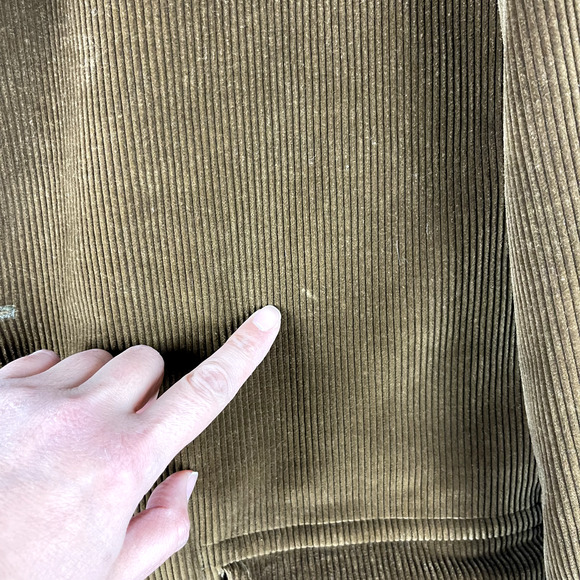 VTG London Fog Long Corduroy Coat Mens 40R Brown Faux Fur Lined Chore Classic - Picture 16 of 16